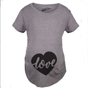 New maternity heart tee